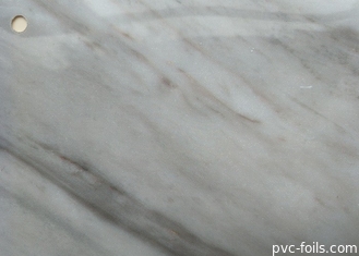 Folha branca do PVC de Grey Marble Self Adhesive para a superfície de renovação do armário