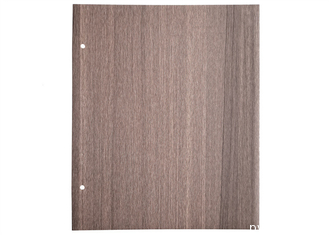 Folha de madeira da membrana do PVC da textura de Brown para da porta da cara o esparadrapo não -