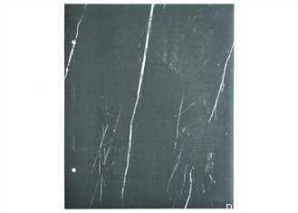 Folha decorativa de PVC fosco efeito mármore preto para portas de membrana de MDF