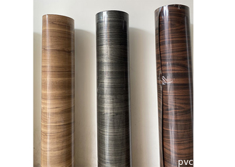 Folha decorativa de porta de PVC resistente a manchas para prensa de membrana a vácuo