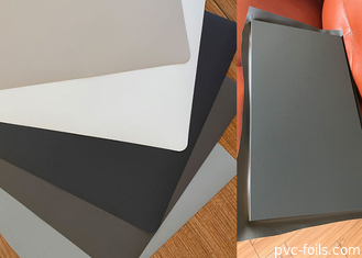 Rolo decorativo de folha de PVC cinza super fosco para cobertura de portas de membrana