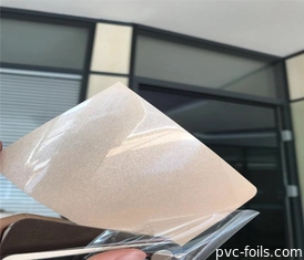 filme de alto brilho do PVC de 1400mm para risco da decoração da porta da mobília o anti