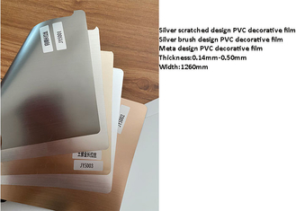 500m / Filme decorativo do PVC do rolo para a laminação lisa da mobília