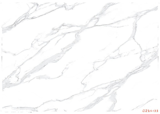 Filme decorativo de mármore branco do PVC para o risco do armário - resistente