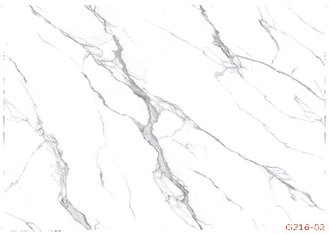 Filme de mármore branco do PVC de ROHS 0.50mm para a mobília interior Front Decoration