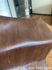 Da cor escura do carvalho de 0.1MM folha decorativa do PVC para a decoração de superfície interior