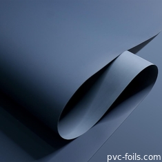 Película decorativa de PVC azul escuro 0,20 mm Espessura impermeável Impressão digital livre