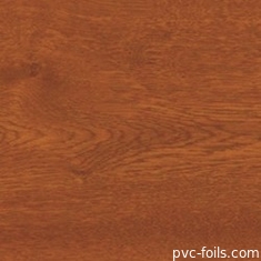 Película de coloração de laminagem de PVC de carvalho-dourado para revestimento de perfis de janelas e portas