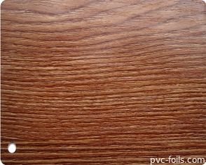Película de laminação de PVC de carvalho-dourado para decoração de superfície de painéis de plástico