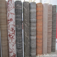 Impressão com efeito de mármore de filme decorativo de PVC e embalagens em rolos para construção