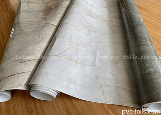 Filme decorativo de PVC com efeito de mármore de alto brilho