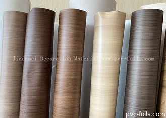 Películas decorativas de PVC em rolos Película de madeira para móveis de grãos para produzir painéis de WPC