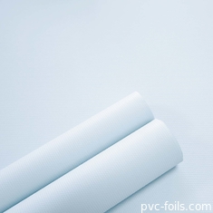 Folha de membrana de PVC branco de cetim em rolos para portas de armários de cozinha