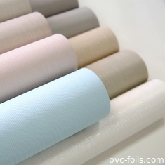 Desenho de textura semelhante ao tecido de papel decorativo de PVC para coberturas de móveis