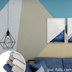 Folha decorativa de PVC anti-impressão digital super-mate para superfícies interiores
