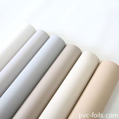 Filtro de mobília de PVC de cor sólida anti-impressão digital para portas de membrana