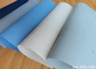 Filme de PVC auto-aderente de cor sólida azul super mate para decoração de casa DIY