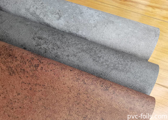 Filme decorativo PVC de pedra de concreto para decoração de superfícies interiores