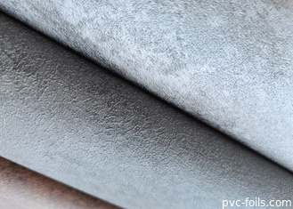 Filme decorativo de PVC de textura cinzenta cinzenta para painéis de parede interiores