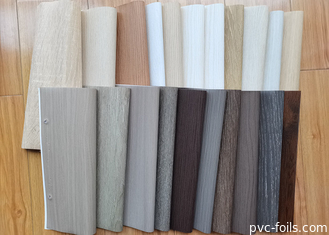 Filtro interior de PVC de superfície fosca com madeira para decoração de móveis