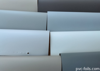 Película decorativa de PVC resistente ao amarelamento para perfil de WPC Espessura da película de embalagem 0,14 mm
