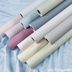 Folha decorativa de PVC de cor sólida para portas e armários de membrana