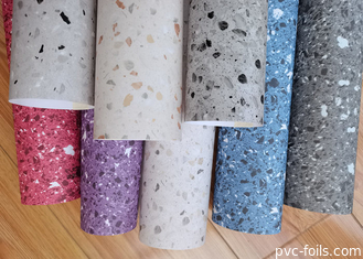 Película autoadhesiva de mobiliário de PVC de design de mármore para balcões de cozinha