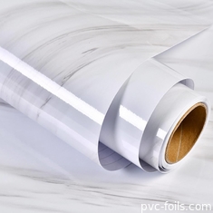 Papel de parede de cozinha auto-aderente de mármore brilhante para azulejos cerâmicos à prova de óleo Adesivo de parede Renovação de gabinete Filme de mármore