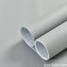 Película de PVC auto-aderente de cor sólida cinza fosca - descascar e colar para superfícies de móveis