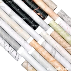 Fios de vinil auto-aderentes de marmoreiro de alto brilho ️ adesivos de PVC premium para embalagens de balcão