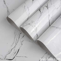 Folha de plástico de PVC de mármore para decoração de superfícies de móveis