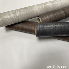 0.14mm PVC durável Texturas de madeira em relevo Film impermeável Decorativo Laminating Sheet para móveis Decoração de casa