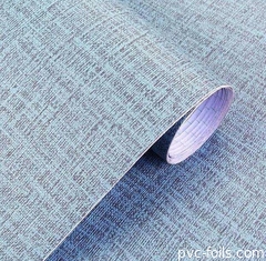 Texturas de tecido Película autoadhesiva em PVC de cor sólida para decoração de hotéis