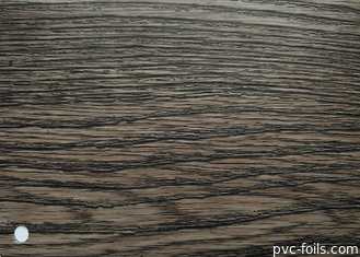 Película decorativa de PVC de madeira escura à prova de fogo para moldura de porta