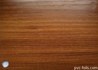 Filme decorativo do PVC da grão de madeira de 120 mícrons para o envolvimento da placa de contorno