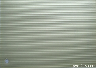 A cor branca gravou do efeito tridimensional decorativo do filme do PVC a laminação quente
