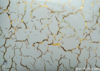 Filme decorativo de PVC impresso de alto brilho à prova de fogo para superfície de laminação