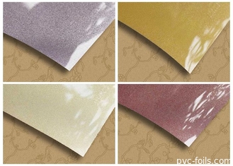 filme metalizado 0.6mm do Pvc para o sólido de alto brilho da tampa do armário