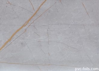Café Tabletop da folha decorativa do Pvc do mármore do filme de Grey Gloss White Self Adhesive