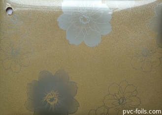 A flor imprimiu o armário de cozinha autoadesivo do filme 0.15mm 0.2mm do Pvc