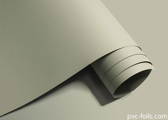 Folha de PVC de cor sólida Super Matte Beige para decoração de portas de móveis