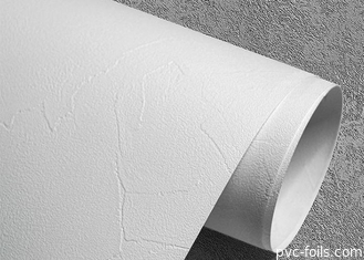 Folha estratificada decorativa do Pvc da textura do cimento para o banheiro da parede
