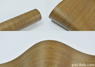 Folha do Pvc da imprensa do vácuo para portas Matte Wood Grain do vestuário 1420mm