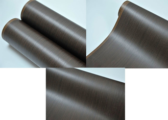 Emboss Pvc 3D membrana folha de rolo preto de madeira grão 1400mm largura