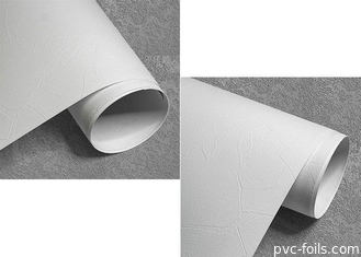 Textura decorativa 1260mm 1400mm do cimento da folha do PVC do vinil da parede