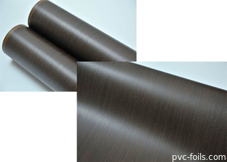 Foshan Custom Wood Grain PVC Folha Decorativa Para Portas de Membrana