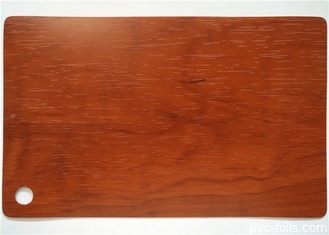 Folha decorativa do PVC de Cherry Wood para portas da membrana da mobília 0.30mm