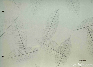 Filme decorativo da mobília de alto brilho do PVC do projeto moderno para a laminação do painel do PVC