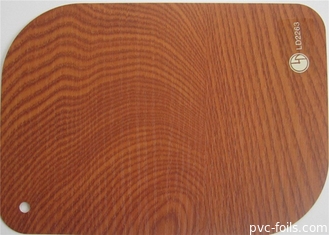 Folha de madeira da membrana do PVC do efeito do resíduo metálico 3D para a decoração do vestuário