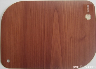 Filme decorativo do PVC da porta para a grão 0.12mm da madeira do envoltório da mobília